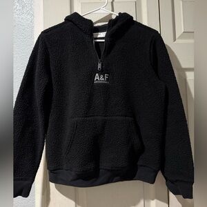 Abercrombie Kids Sherpa Black Hoodie